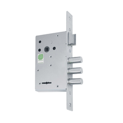 Замок Гардиан врезной 10.11(6 сувальдный,3стержня13,5мм,защёлка,подфалевую ручку,универсальный77мм)(Гардиан)(15)