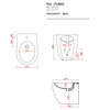 ArtCeram FLB002 17 30 ArtCeram FILE 2.0 Биде напольное 53х37хh42см, 1 отв под смеситель, цвет: черный матовый