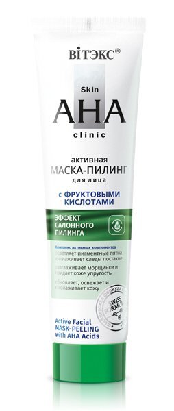 Маска с фруктовыми кислотами для лица Skin AHA Clinic Витекс Эффект салонного пилинга