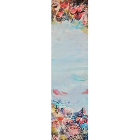 Шелковый шарф батик Тоскана 170x35 см