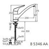 Смеситель для кухни с вентилем для посудомоечной/стиральной машины Ideal Standard CeraSprint B5346AA