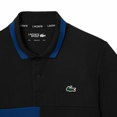 Теннисное поло Ultra-Dry Colour-Block Stripe Tennis Polo Shirt - black/blue/green