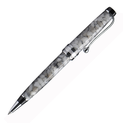 Шариковая ручка Aurora Optima Auroloide Grey CT стержень: M, цвет чернил: blue, в подарочной коробке