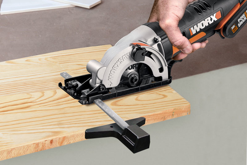 Дисковая пила аккумуляторная WORX SAW WX527, 85мм, 20В, 1x2.0Ач