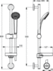 Душевой гарнитур 60,9 см Ideal Standard IdealRain B9503AA