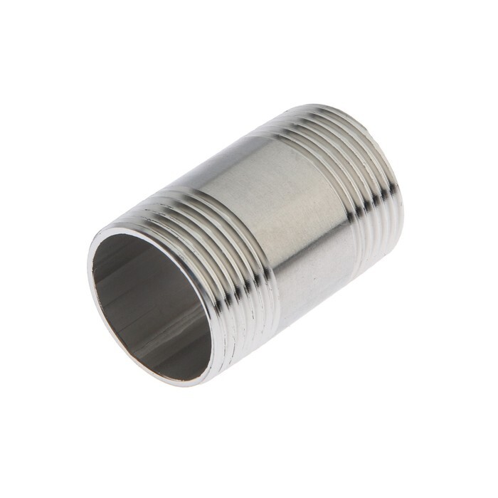 Бочонок ZEIN, 1, длина 50 мм, наружная резьба, нержавеющая сталь (арт ...