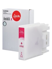 Струйный картридж Sakura C13T04A340 (C13T04A M) для Epson WorkForce PRO WF-C8690, C8190, пигментный тип чернил, пурпурный, 85 мл., 8000 к.