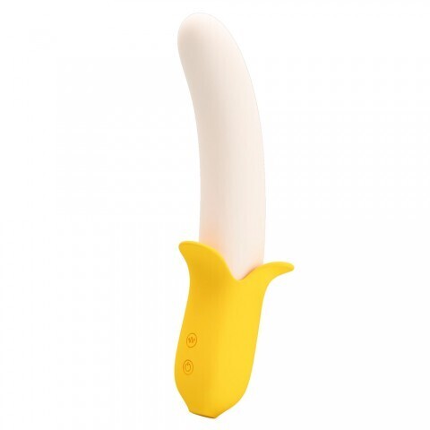 Вибратор с фрикцией Banana Geek, 19,5 см