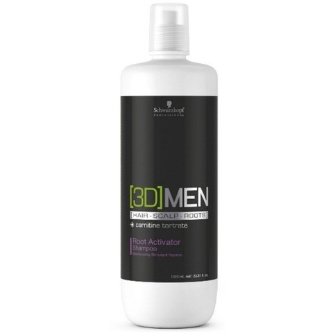 Шампунь активатор роста волос 3D MEN Root Activator Shampoo, Schwarzkopf, 1000 мл