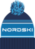 Шапка теплая Nordski Stripe Dark Blue