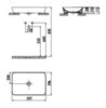 CREAVIT Раковина мебельная накладная (40*60 см) БАЗАЛЬТ UL060.20000