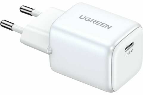 Зарядное устройство UGREEN CD319 15326 Nexode Mini 30W USB-C PD GaN Fast Charger EU, White