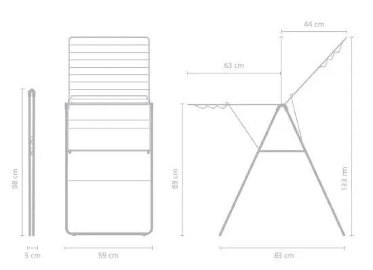 Сушилка напольная HangOn, (20 м навески),Белый, арт. 403408 - фото 14