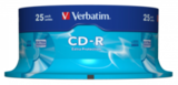 Оптический диск Verbatim CD-R 700MB 52X Extra Protection, Spindle, 25 шт
