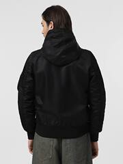 Бомбер Alpha Industries L-2B Hooded Gen II Black (Черный)