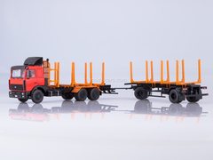 MAZ-6303 log truck with trailer MAZ-83781 1:43 Start Scale Models (SSM)