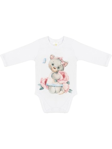 Боди с дизайнерским принтом "Милая киска"