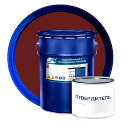 Эмаль ЭП-439 /20 кг+0,4 кг/ красно-коричневая