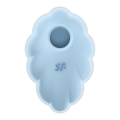 Стимулятор клитора с вибрацией и воздушной стимуляцией Satisfyer Cloud Dancer голубой