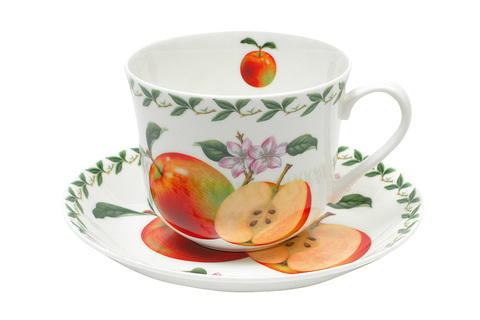 Чашка с блюдцем Яблоко в подарочной упаковке Maxwell & Williams