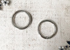 Кольцо-карабин для сумок, d 2,5 см, никель