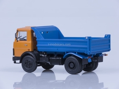 MAZ-5551 tipper early cabin 1988 orange-blue AutoHistory 1:43