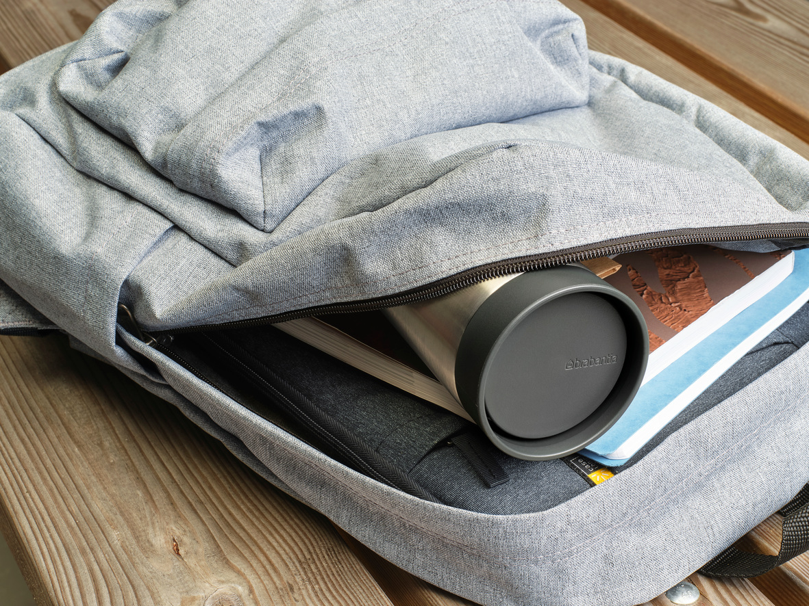 Термокружка Make & Take (360 мл), средняя, Темно-серый, арт. 228681 - фото 5