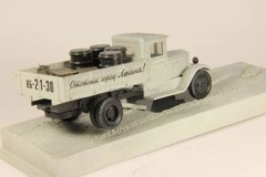 ZIS-5 Road of Life Defend city Lenin 4 barrels white LOMO-AVM 1:43