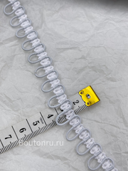 Тесьма2 с эластичными петлями белая