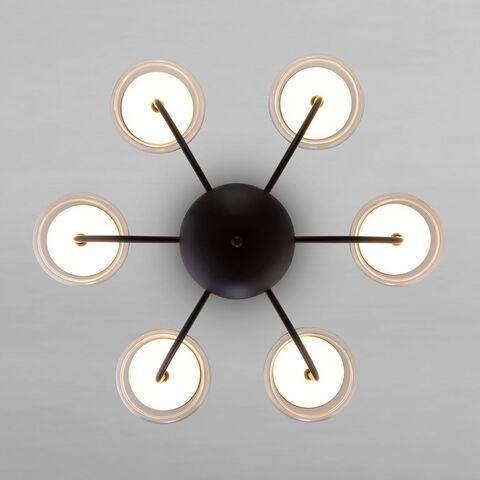 Светодиодная люстра на штанге Eurosvet Fungo 50388 LED черный