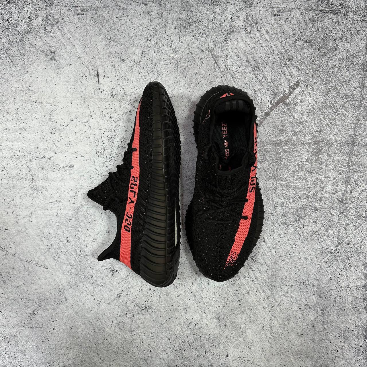 Yeezy boost 350 red stripe hot sale