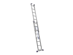 СИБИН 8 ступеней, со стабилизатором, алюминиевая, трехсекционная лестница (38833-08)
