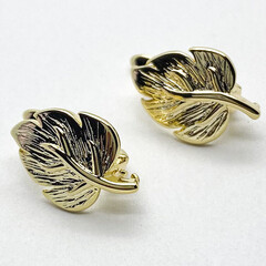 Ювелирные швензы с позолотой, размер 17*12 мм, цена за пару