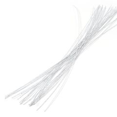 Проволока для цветов белая 0,7мм 10 штук