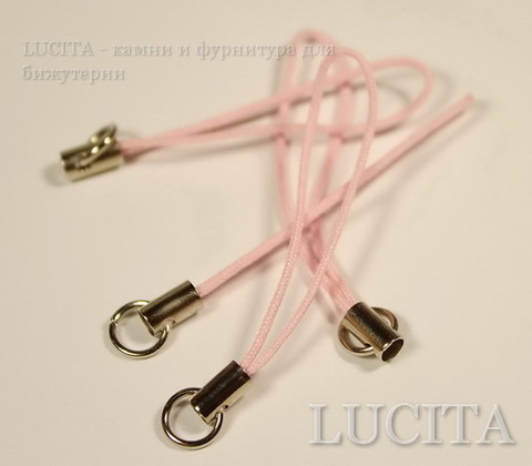 Шнур для мобильного телефона,  цвет - розовый  , 45 мм, 5 штук