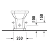 Биде напольное Duravit 1931 Series 0267100000