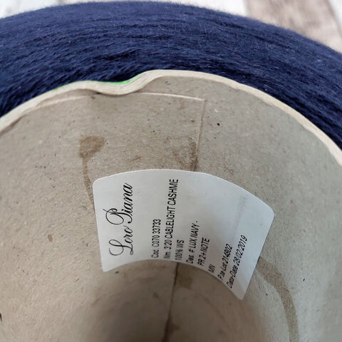 Кашемир 3/20 Loro Piana Cablelight темно-синий