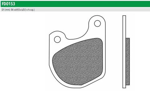 FD0153SH Тормозные колодки дисковые мото ROAD HD SINTER (FDB333)  NEWFREN