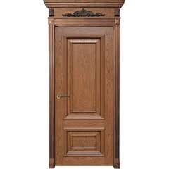 Купить Межкомнатная дверь с багетом шпон Капри дуб натуральный с патиной глухая
