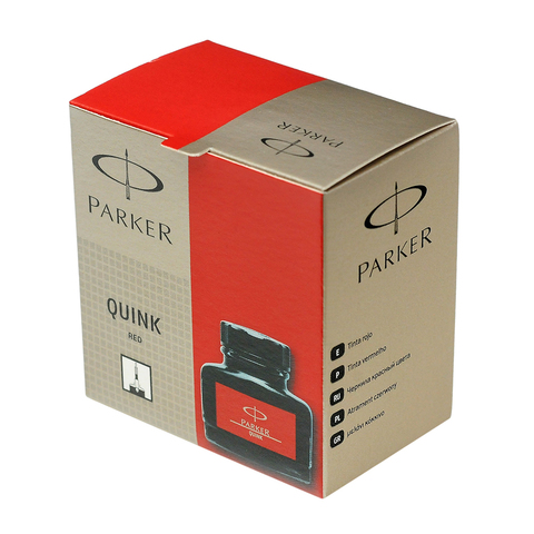 Флакон с чернилами Parker Quink Z13, 57 ml, Red (S0116030)