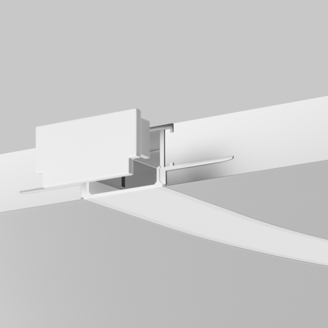 Алюминиевый профиль Maytoni встраиваемый с боковым изгибом ALM-6214SB-S-2M