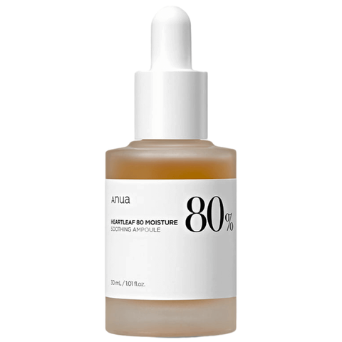 ANUA HEARTLEAF 80% MOISTURE SOOTHING AMPOULE Успокаивающая ампула на основе хауттюйнии 30 мл.