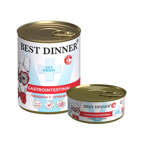 Best Dinner GastroIntestinal Exclusive Vet Profi Говядина с сердцем для собак