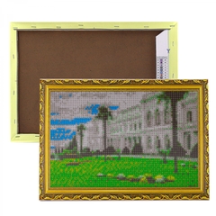 
          Алмазная мозаика Alingar, на подрамнике, с полным заполнением, (глянц), 20х30 см, 19 цветов, "Крым. Ливадийский дворец"