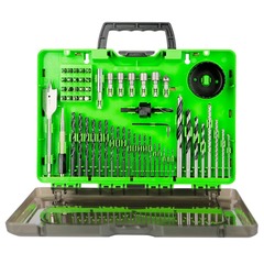GREENWORKS Набор сверл, бит и коронок в кейсе 60 предметов (2944507)