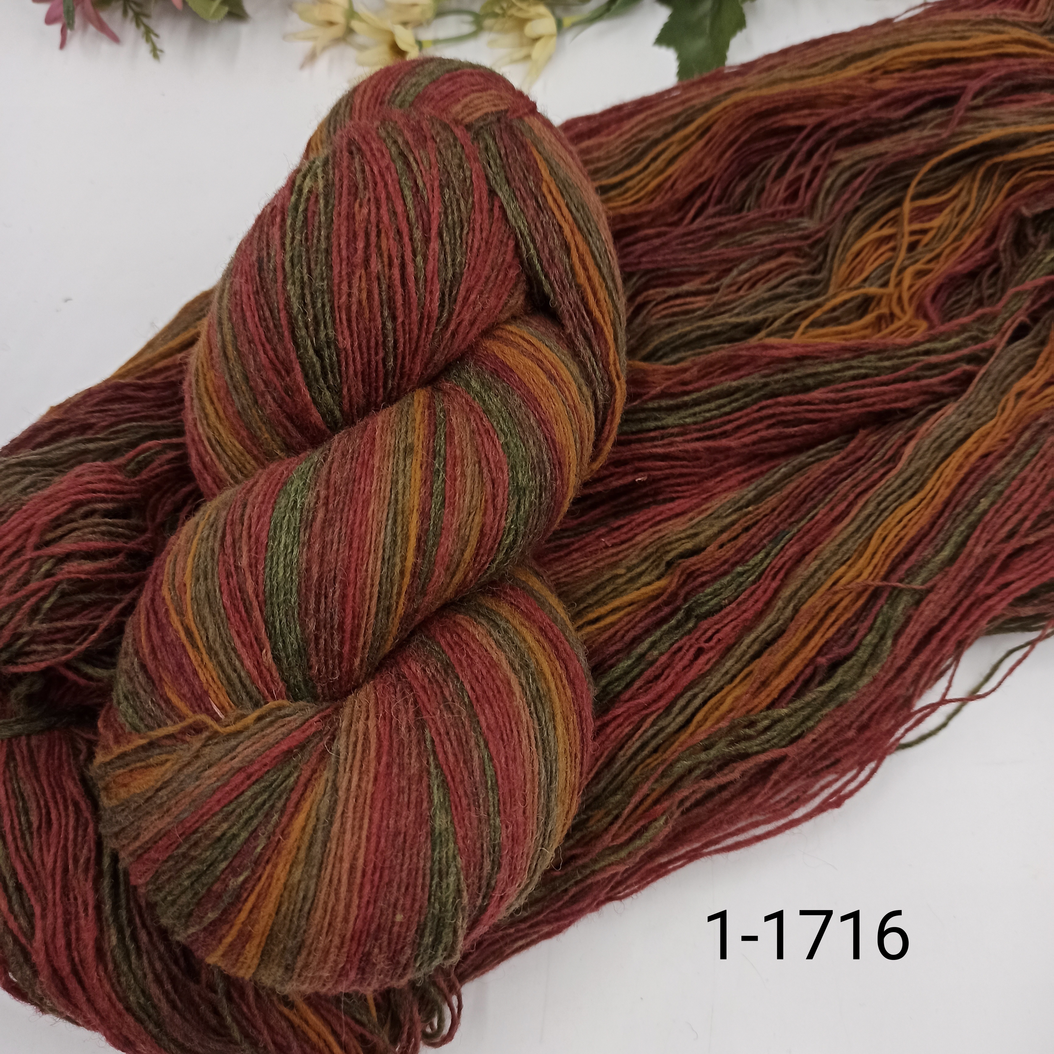 Дундага 6/1 шерсть секционного окрашивания 01-1716 420м/100гр