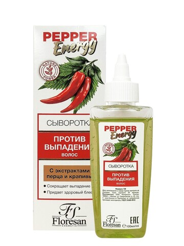 Флоресан PEPPER ENERGY Сыворотка против выпадения волос 100мл (Ф-138)