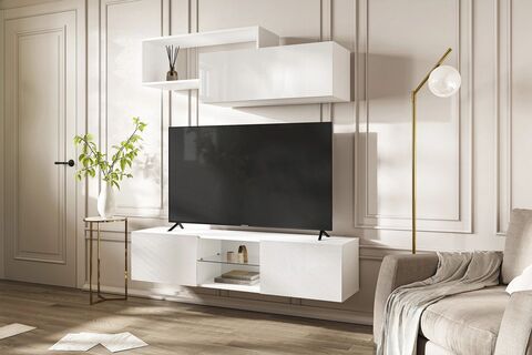 Гостиная Челси №1 Белый глянец, Белый