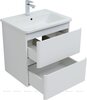 Aquanet 332503 Тумба с раковиной Эмбер 60 2 ящ. цв.белый матовый (раковина Urban) (332503)