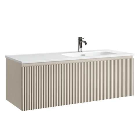 Sancos SNR1.0120RCE Тумба подвесная SANCOS Snob R 1.0 1195х445х406, c одним ящиком оснащенным доводчиками, Beige Soft , арт.SNR1.0120RCE